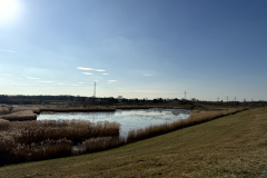 Hochwasserrückhaltebecken am Hof Emscher-Auen in Castrop-Rauxel