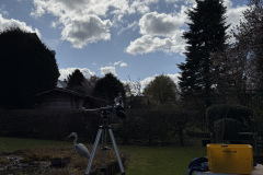 Aufbau im Garten