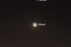 Mond, Saturn, Venus (Foto)